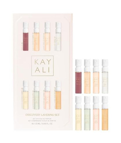 Huda KAYALI Beauty Discovery Perfume Layering Gift Set of 8 Eau De Parfum Samplers (8 x 1.5 mL) Avelisse