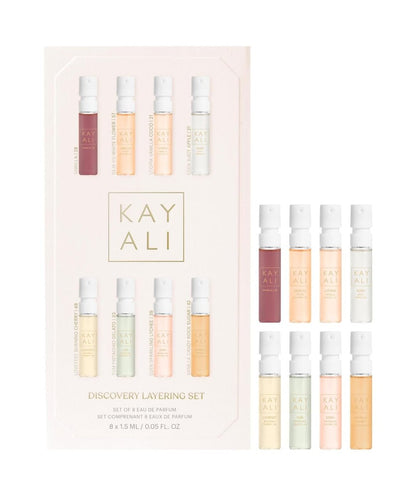Huda KAYALI Beauty Discovery Perfume Layering Gift Set of 8 Eau De Parfum Samplers (8 x 1.5 mL) Avelisse