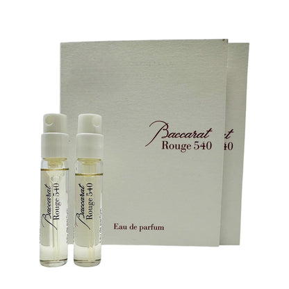 In1mart 2 B.accarat R.ouge 540 Eau De Parfum Spray Sample Vial 0.06 fl.oz/ 2ml Each Avelisse