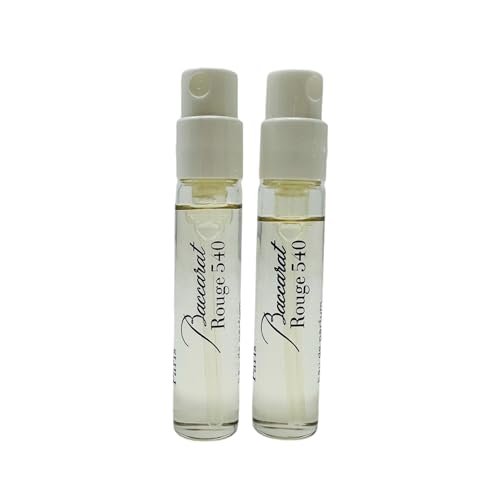 In1mart 2 B.accarat R.ouge 540 Eau De Parfum Spray Sample Vial 0.06 fl.oz/ 2ml Each Avelisse