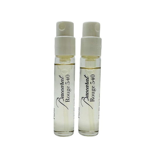 In1mart 2 B.accarat R.ouge 540 Eau De Parfum Spray Sample Vial 0.06 fl.oz/ 2ml Each Avelisse