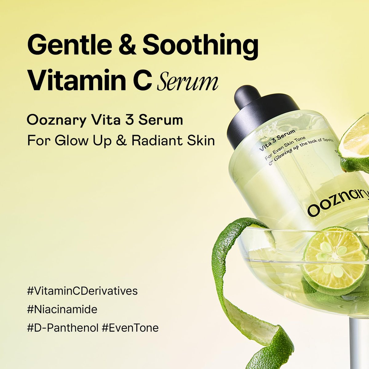 Ooznary Vita 3 Serum with Vitamin C Derivatives, Niacinamide, and Glutathione – Korean Skin Care for Uneven Skin Tone & Dull Skin, 1.69 fl.oz (50ml) Avelisse