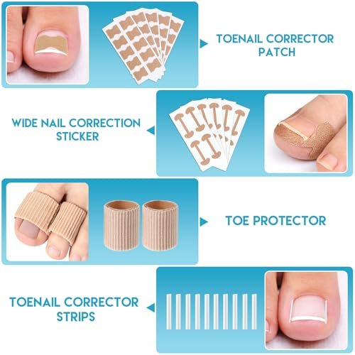 Professional Ingrown Toenail Removal Kit - Complete Stainless Steel Tool Set with Corrector Drops, Patches, Clipper, and File Lifter - görsel 7