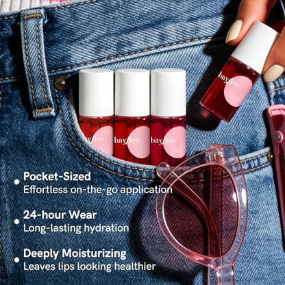 bayfree Lip Tint Stain Set - 7 PCS Long Lasting Waterproof Lip Stain, Lightweight Non-Sticky Transfer-Proof Matte Finish (Fruit Land) Avelisse