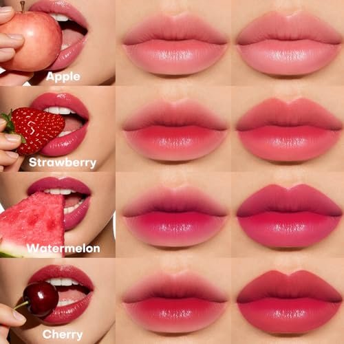 bayfree Lip Tint Stain Set - 7 PCS Long Lasting Waterproof Lip Stain, Lightweight Non-Sticky Transfer-Proof Matte Finish (Fruit Land) Avelisse
