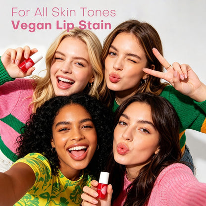 bayfree Lip Tint Stain Set - 7 PCS Long Lasting Waterproof Lip Stain, Lightweight Non-Sticky Transfer-Proof Matte Finish (Fruit Land) Avelisse
