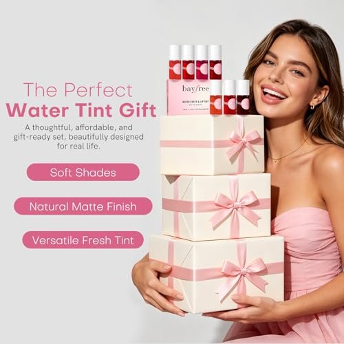 bayfree Lip Tint Stain Set - 7 PCS Long Lasting Waterproof Lip Stain, Lightweight Non-Sticky Transfer-Proof Matte Finish (Fruit Land) Avelisse