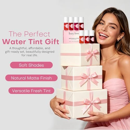 bayfree Lip Tint Stain Set - 7 PCS Long Lasting Waterproof Lip Stain, Lightweight Non-Sticky Transfer-Proof Matte Finish (Fruit Land) Avelisse