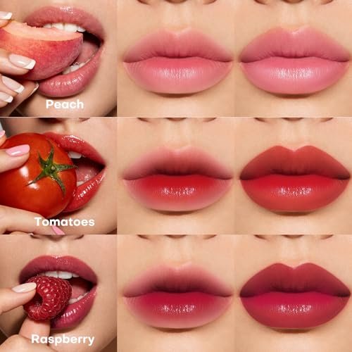bayfree Lip Tint Stain Set - 7 PCS Long Lasting Waterproof Lip Stain, Lightweight Non-Sticky Transfer-Proof Matte Finish (Fruit Land) Avelisse