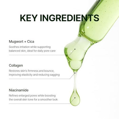 Orien Mugwort Collagen Pore Serum - 1.01 fl oz | Firming & Pore Minimizing Face Serum Avelisse