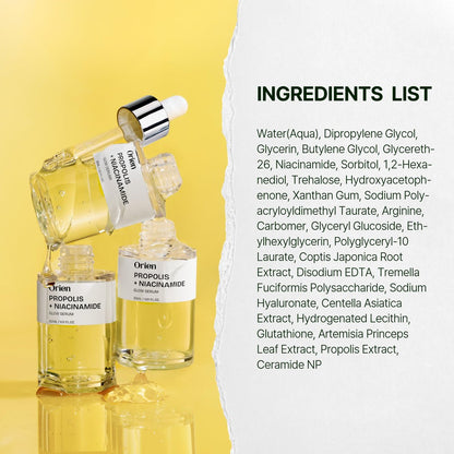Orien Propolis Niacinamide Glow Serum – 1.01 fl.oz. Daily Brightening & Soothing Face Serum