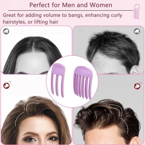 Hair Volume Clip 2 Pack for Fluffy Hairstyles – No-Crease Hair Volumizing Clip Comb, Root Lifting Volume Booster Tool for Full, High Crown Look, Ideal for Blow-Dry Styling for Men & Women - görsel 10