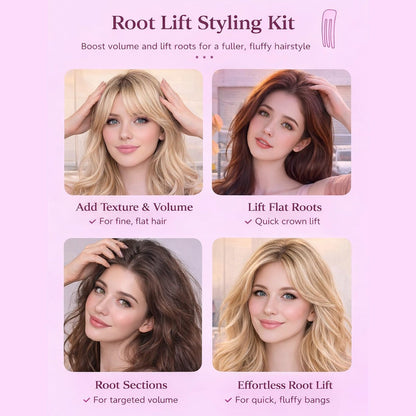 Hair Volume Clip 2 Pack for Fluffy Hairstyles – No-Crease Hair Volumizing Clip Comb, Root Lifting Volume Booster Tool for Full, High Crown Look, Ideal for Blow-Dry Styling for Men & Women