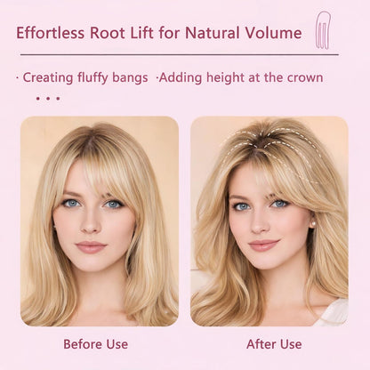 Hair Volume Clip 2 Pack for Fluffy Hairstyles – No-Crease Hair Volumizing Clip Comb, Root Lifting Volume Booster Tool for Full, High Crown Look, Ideal for Blow-Dry Styling for Men & Women
