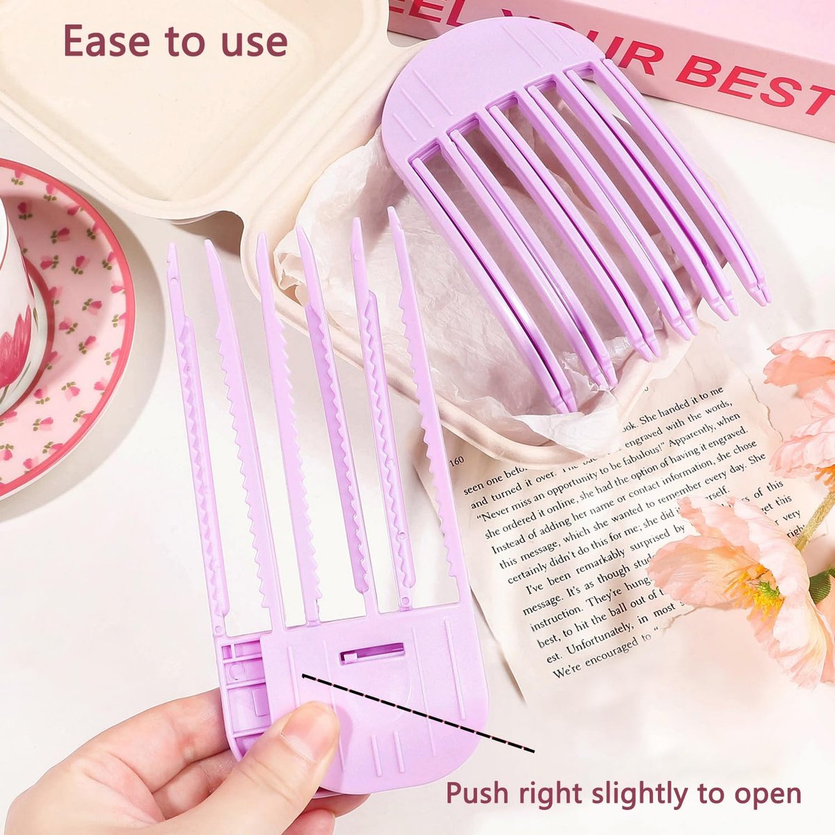 Hair Volume Clip 2 Pack for Fluffy Hairstyles – No-Crease Hair Volumizing Clip Comb, Root Lifting Volume Booster Tool for Full, High Crown Look, Ideal for Blow-Dry Styling for Men & Women - görsel 13