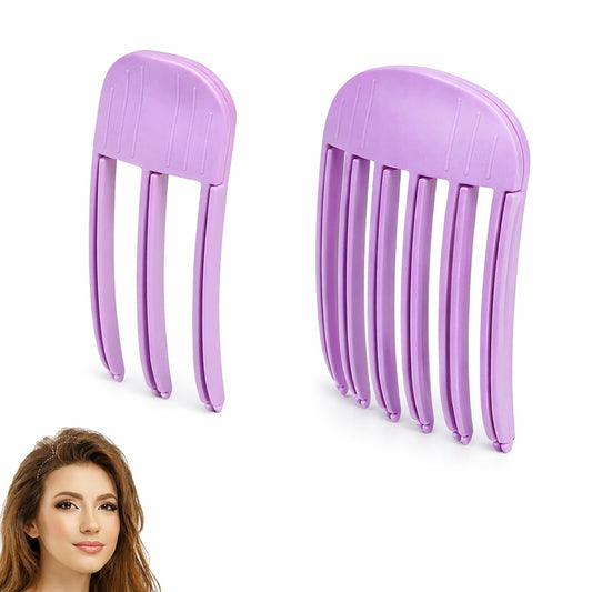 Hair Volume Clip 2 Pack for Fluffy Hairstyles – No-Crease Hair Volumizing Clip Comb, Root Lifting Volume Booster Tool for Full, High Crown Look, Ideal for Blow-Dry Styling for Men & Women