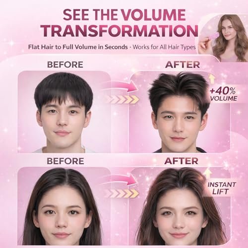 Hair Volume Clip 2 Pack for Fluffy Hairstyles – No-Crease Hair Volumizing Clip Comb, Root Lifting Volume Booster Tool for Full, High Crown Look, Ideal for Blow-Dry Styling for Men & Women - görsel 6