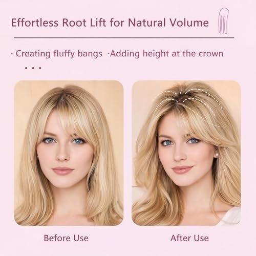 Hair Volume Clip 2 Pack for Fluffy Hairstyles – No-Crease Hair Volumizing Clip Comb, Root Lifting Volume Booster Tool for Full, High Crown Look, Ideal for Blow-Dry Styling for Men & Women - görsel 4