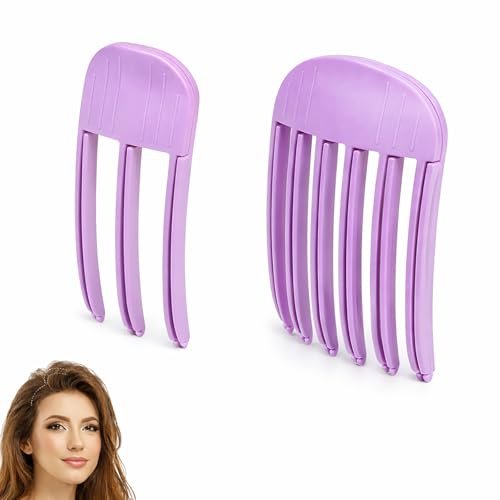 Hair Volume Clip 2 Pack for Fluffy Hairstyles – No-Crease Hair Volumizing Clip Comb, Root Lifting Volume Booster Tool for Full, High Crown Look, Ideal for Blow-Dry Styling for Men & Women - görsel 2