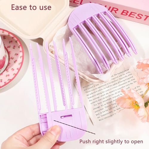 Hair Volume Clip 2 Pack for Fluffy Hairstyles – No-Crease Hair Volumizing Clip Comb, Root Lifting Volume Booster Tool for Full, High Crown Look, Ideal for Blow-Dry Styling for Men & Women - görsel 14