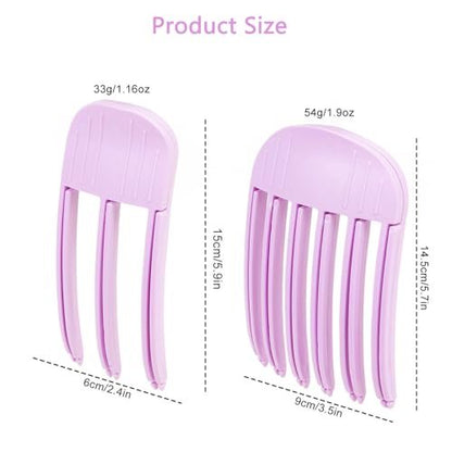 Hair Volume Clip 2 Pack for Fluffy Hairstyles – No-Crease Hair Volumizing Clip Comb, Root Lifting Volume Booster Tool for Full, High Crown Look, Ideal for Blow-Dry Styling for Men & Women