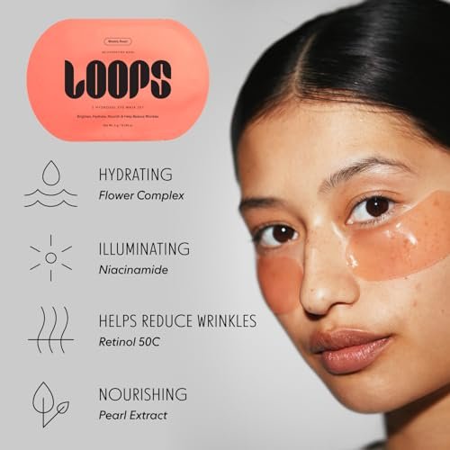 LOOPS Glow Gang Korean Face Mask Set – Weekly Reset, Double Take & Sunrise Service – Hydrating & Pore Refining for Sensitive Skin (3-Pack) Avelisse