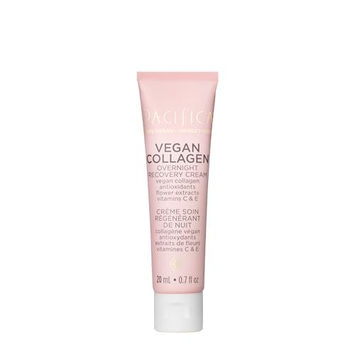 Pacifica Vegan Collagen Mini Overnight Recovery Cream - Revives & Hydrates Skin, All Skin Types, Vegan & Cruelty-Free, 0.7 Fl Oz - görsel 2