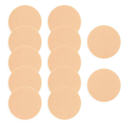 12 Pack Round Makeup Sponges - Skin Color Foundation Sponges for Flawless Application