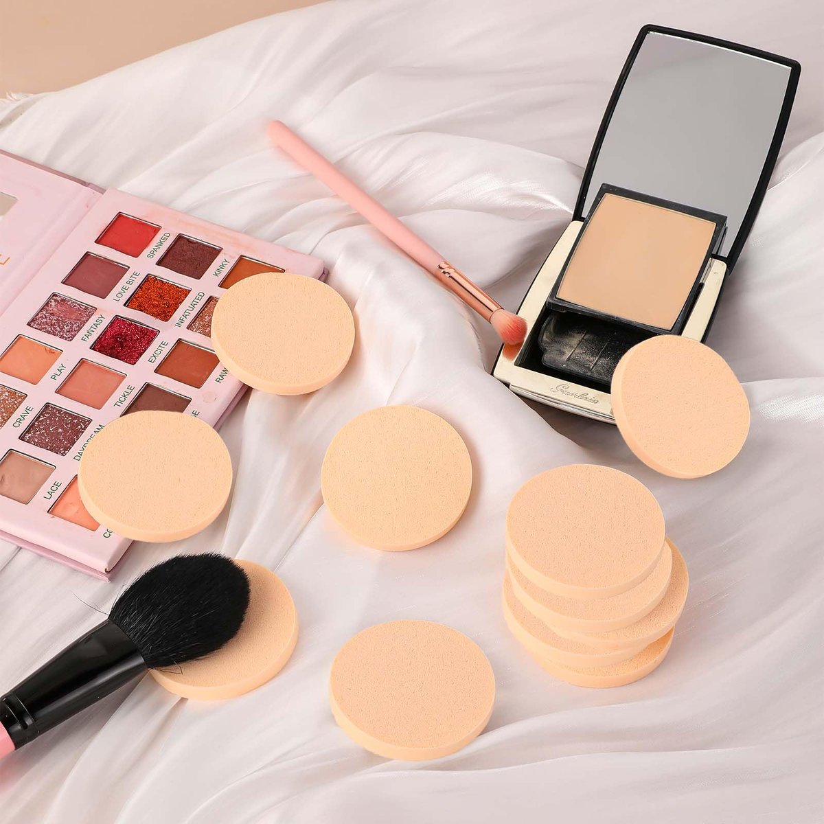 12 Pack Round Makeup Sponges - Skin Color Foundation Sponges for Flawless Application - görsel 9