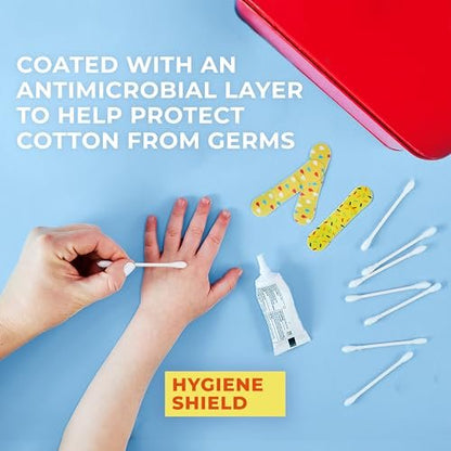 Q-Tips Cotton Swabs Variety Pack: Original, Hygiene Shield & Precision Tips - 1440 Count, 100% Cotton for Home, First Aid & Beauty Avelisse