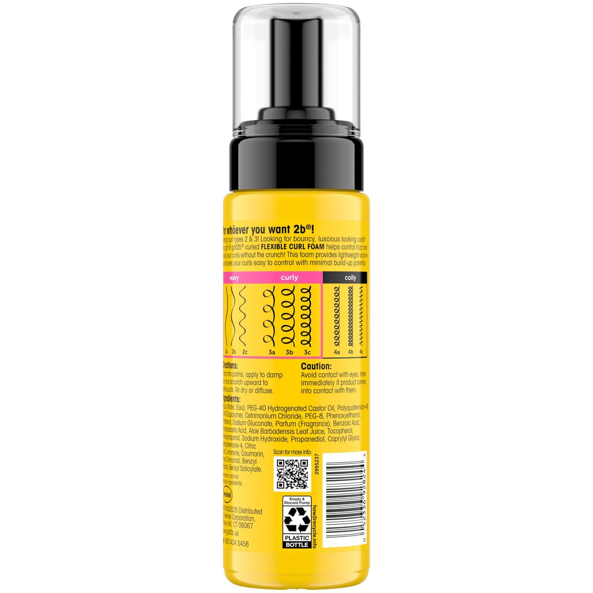Got2B Curled Flexible Curl Foam - 6.7 Fl Oz - Frizz Control & Heat Protection Mousse for Wavy & Curly Hair - Lightweight Hold with Aloe Vera & Vitamin E - görsel 11