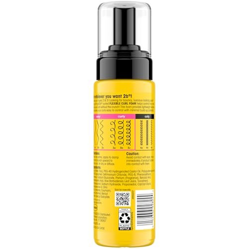 Got2B Curled Flexible Curl Foam - 6.7 Fl Oz - Frizz Control & Heat Protection Mousse for Wavy & Curly Hair - Lightweight Hold with Aloe Vera & Vitamin E - görsel 12