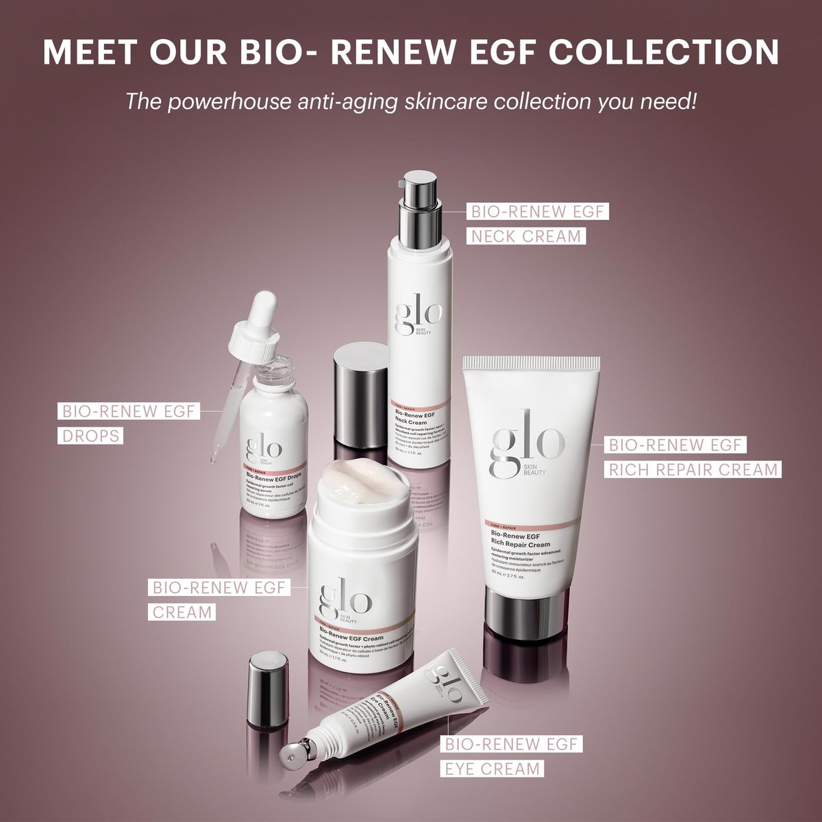Glo Skin Beauty Bio-Renew EGF Neck Cream – Firming & Anti-Aging Treatment for Neck and Décolleté - görsel 13
