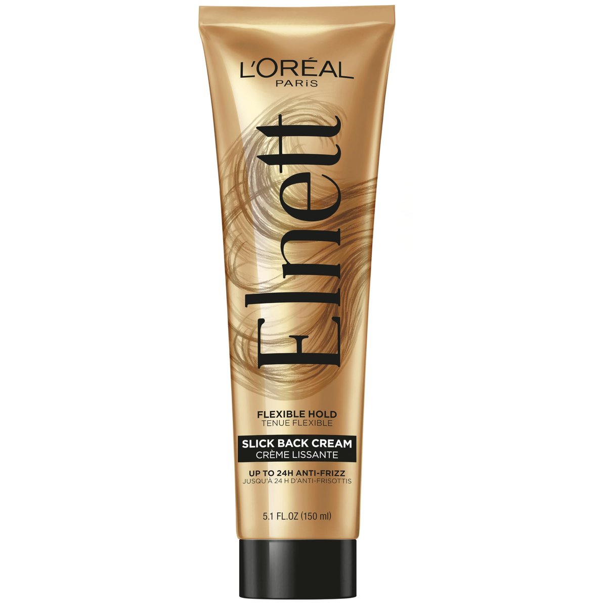 L'Oreal Paris Elnett Slick Back Styling Cream - Anti-Frizz Hair Cream for Flexible Hold, Frizz Control, Polished Shine and Slick Finish, 5.1 Fl Oz - görsel 2