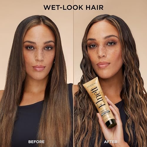 L'Oreal Paris Elnett Slick Back Styling Cream - Anti-Frizz Hair Cream for Flexible Hold, Frizz Control, Polished Shine and Slick Finish, 5.1 Fl Oz - görsel 15