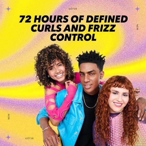 Got2B Curled Curl Defining Jelly - 15 Fl Oz Curl Gel with 72-Hour Frizz Control, Light Hold, Vegan Formula with Vitamin E and Argan Oil for Wavy, Curly & Coily Hair - görsel 8