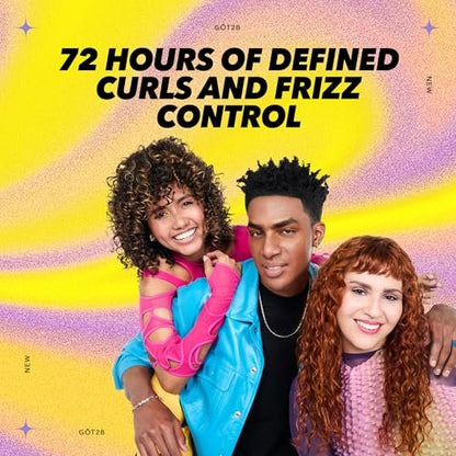 Got2B Curled Curl Defining Jelly - 15 Fl Oz Curl Gel with 72-Hour Frizz Control, Light Hold, Vegan Formula with Vitamin E and Argan Oil for Wavy, Curly & Coily Hair