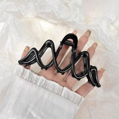 Metal Claw Clip for Thick Hair, Strong Hold Non-Slip Black Hair Clip for Buns, Twists & Half-Up Styles, 1 Piece - görsel 12