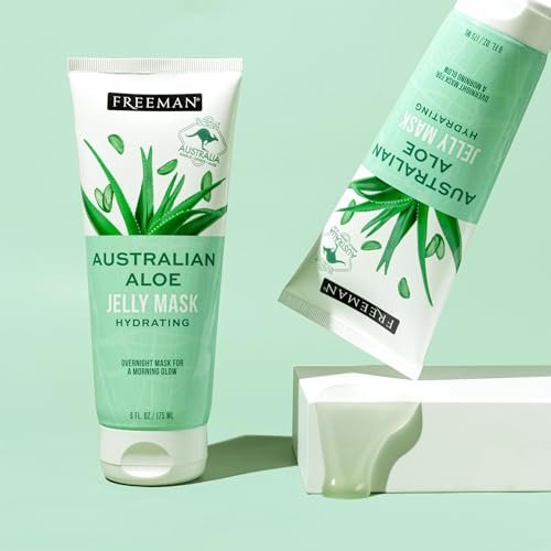 Freeman Exotic Blends Australian Aloe Jelly Mask - Leave-On Overnight Facial Mask for Calming, Soothing Irritation & Hydrating Dry Skin - Clean Skincare for All Skin Types - 6 fl. oz./175 ml Tube - görsel 12