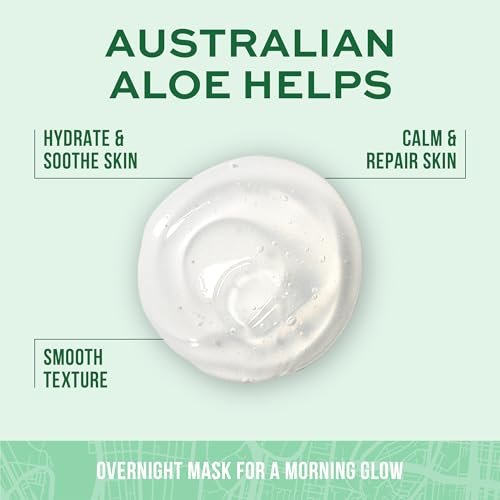 Freeman Exotic Blends Australian Aloe Jelly Mask - Leave-On Overnight Facial Mask for Calming, Soothing Irritation & Hydrating Dry Skin - Clean Skincare for All Skin Types - 6 fl. oz./175 ml Tube - görsel 4