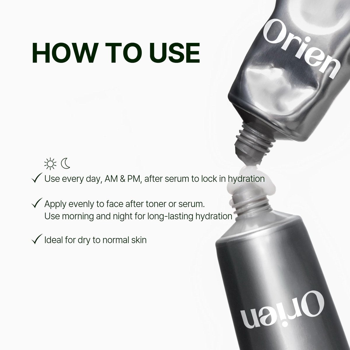 Orien Mugwort Zero Film Moisturizer 60ml – Niacinamide 2% + Panthenol + Glycerin + Adenosine Face Moisturizer Avelisse
