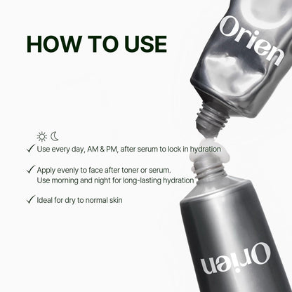 Orien Mugwort Zero Film Moisturizer 60ml – Niacinamide 2% + Panthenol + Glycerin + Adenosine Face Moisturizer Avelisse