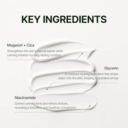 Orien Mugwort Zero Film Moisturizer 60ml – Niacinamide 2% + Panthenol + Glycerin + Adenosine Face Moisturizer Avelisse