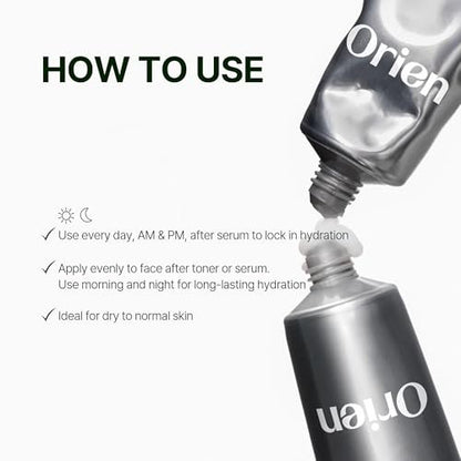 Orien Mugwort Zero Film Moisturizer 60ml – Niacinamide 2% + Panthenol + Glycerin + Adenosine Face Moisturizer Avelisse