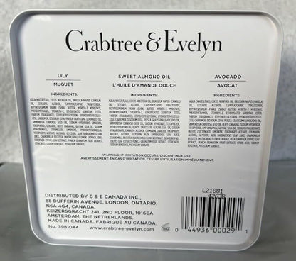 Crabtree & Evelyn Hand Therapy Gift Set Holiday Green Tin - 1.5 Fl Oz