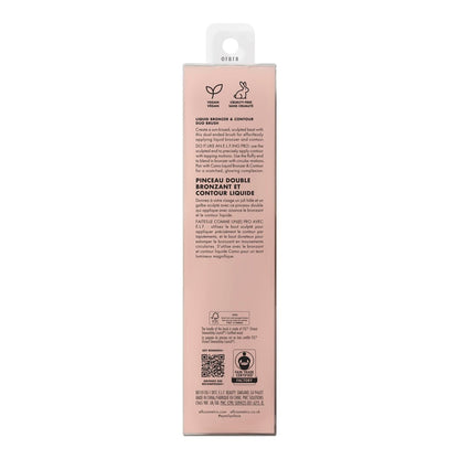 e.l.f. Liquid Bronzer & Contour Duo Brush - Silky, Highly Pigmented Formula with Dual-Ended Makeup Brush, Vegan & Cruelty-Free