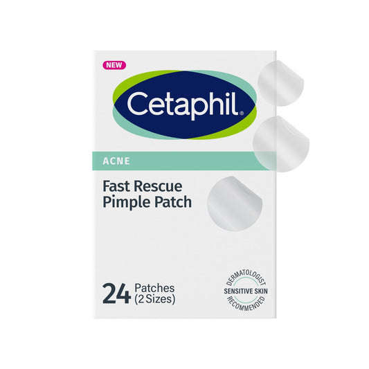 Cetaphil Acne Patches for Sensitive Skin - 24 Count with Salicylic Acid, CICA & Heartleaf Extract