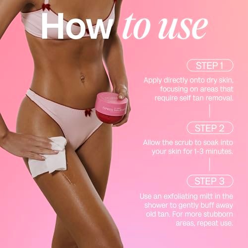 Bali Body Express Tan Remover - Self Tanner Remover & Exfoliating Body Scrub, Vegan, Grapefruit Scent Avelisse