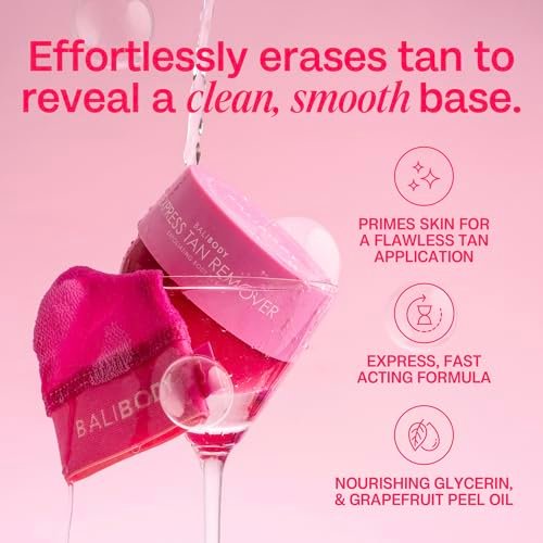 Bali Body Express Tan Remover - Self Tanner Remover & Exfoliating Body Scrub, Vegan, Grapefruit Scent Avelisse
