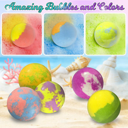 20 Princess Bath Bombs with Surprise Jewelry Toys Inside - Fun Fizzy Gifts for Girls, Kids Birthday, Valentines, Easter by Excalla Avelisse